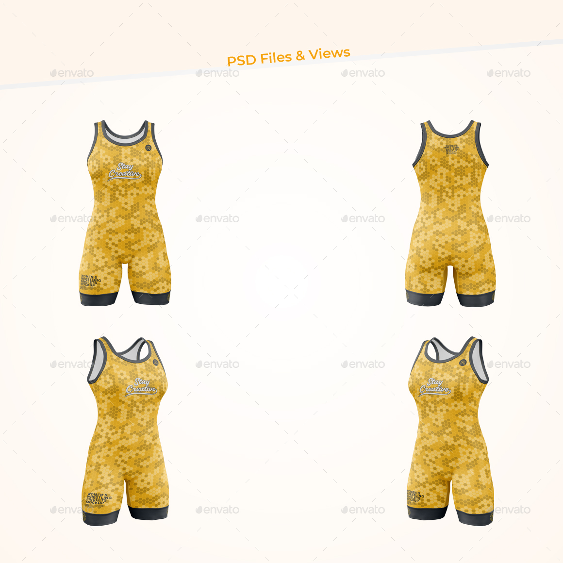 Women’s Wrestling Singlet Mockup, Graphics | GraphicRiver